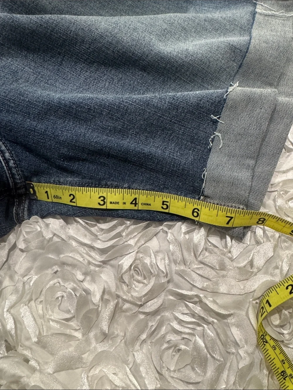 Silver Jeans Sure Thing High Rise Long Shorts 22W Indigo NWT
